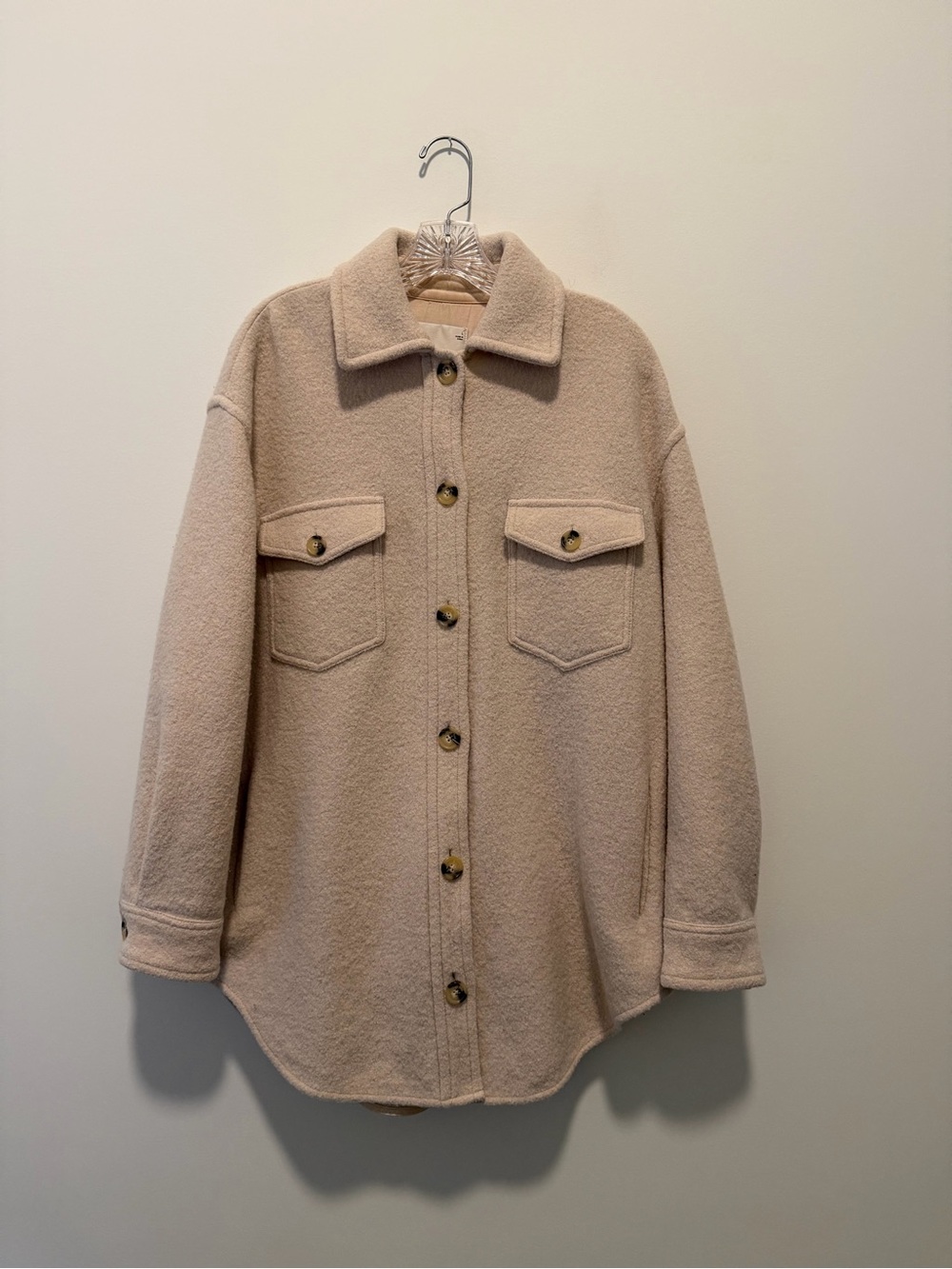 Wilfred Cream Ganna Shirt Jacket - Large - Picture 1 of 5